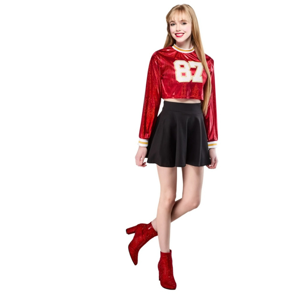 NEW Girls' celebrate! Pop Idol Halloween Costume Red Black
